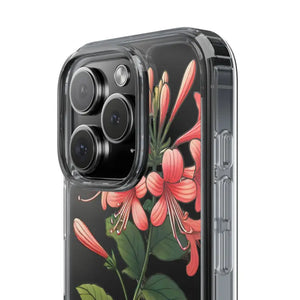 Red Honeysuckle Vine Clear Case - Nature Style Protection - Dipaliz - Mobile Phone Cases