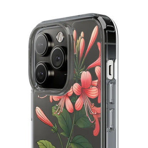 Red Honeysuckle Vine Clear Case - Nature Style Protection - Dipaliz - Mobile Phone Cases