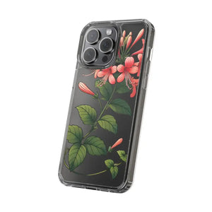 Red Honeysuckle Vine Clear Case - Nature Style Protection - Dipaliz - Mobile Phone Cases