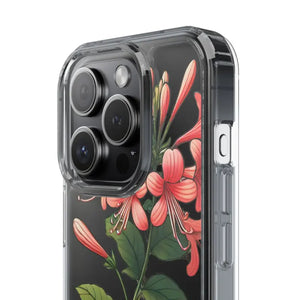 Red Honeysuckle Vine Clear Case - Nature Style Protection - Dipaliz - Mobile Phone Cases