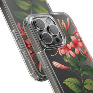 Red Honeysuckle Vine Clear Case - Nature Style Protection - Dipaliz - Mobile Phone Cases