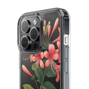 Red Honeysuckle Vine Clear Case - Nature Style Protection - Dipaliz - Mobile Phone Cases