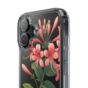 Red Honeysuckle Vine Clear Case - Nature Style Protection - Dipaliz - Mobile Phone Cases