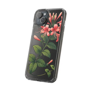 Red Honeysuckle Vine Clear Case - Nature Style Protection - Dipaliz - Mobile Phone Cases