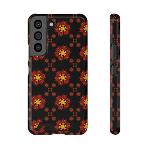 Vibrant Red Pattern Phone Case - Samsung Galaxy S21 - Dipaliz - Mobile Cases