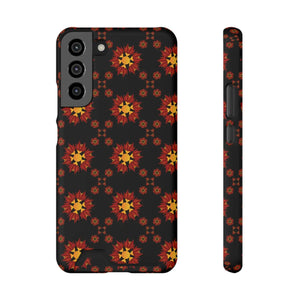 Vibrant Red Pattern Phone Case - Samsung Galaxy S21 - Dipaliz - Mobile Cases