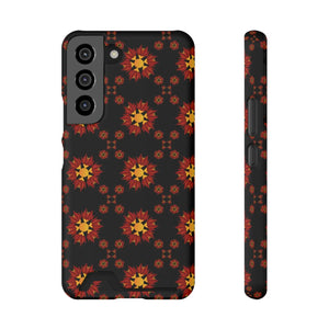 Vibrant Red Pattern Phone Case - Samsung Galaxy S21 - Dipaliz - Mobile Cases