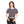 Crop Tee - Red Pattern Tee Silky Soft Polyester Fashion Top - Dipaliz Black Stitching / Xs