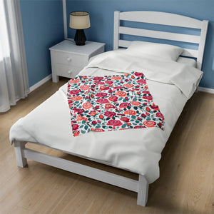 Custom Plush Velveteen Blanket – Soft Decor - Dipaliz - Blankets