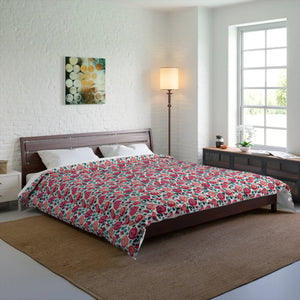 Cozy Red Rose Sleep Sanctuary Blanket – Plush - Dipaliz - Quilts & Comforters