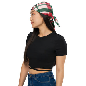 Red Striped Bandana - Eco-friendly Gifts for Her - Dipaliz - Bandanas