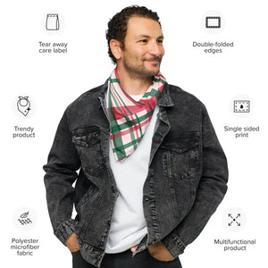 Red Striped Bandana - Bold Women’s Fashion Style - Dipaliz - Bandanas