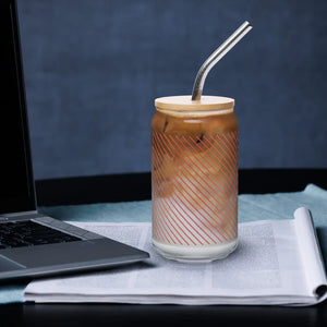 Trendy Can-shaped Tumbler - Red Stripes - Dipaliz - Tumblers