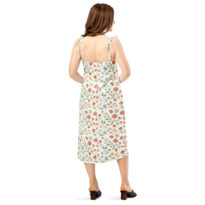 Botanical Summer Midi Dress – Chiffon Garden - Dipaliz - Dresses - s