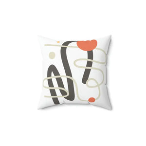 Polyester Square Pillow Abstract Art Vibrant Comfort - Dipaliz - 14’’ × - Throw Pillows