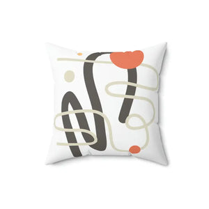 Polyester Square Pillow Abstract Art Vibrant Comfort - Dipaliz - 16’’ × - Throw Pillows