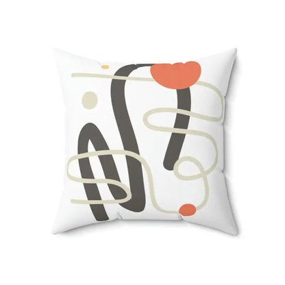 Cozy Up with Dipaliz Abstract Art Spun Polyester Square Pillow - 18’’ × Home Decor