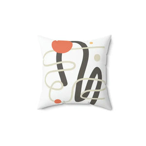 Polyester Square Pillow Abstract Art Vibrant Comfort - Dipaliz - Throw Pillows