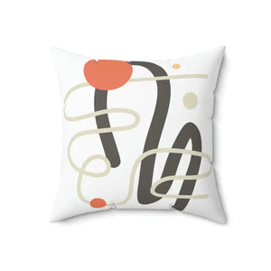 Polyester Square Pillow Abstract Art Vibrant Comfort - Dipaliz - Throw Pillows
