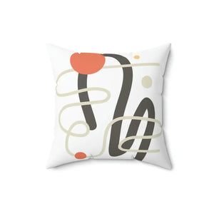 Polyester Square Pillow Abstract Art Vibrant Comfort - Dipaliz - Throw Pillows