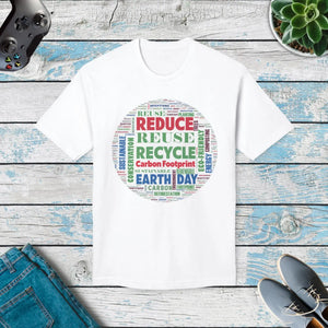 Eco-friendly Earth Day T-shirt - Reduce Reuse Recycle - Dipaliz - T-shirts - l