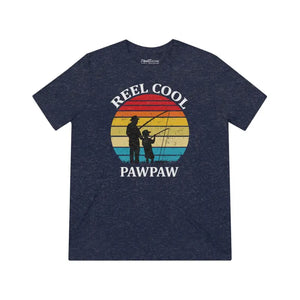 Fishing Reel Cool Paw Triblend Tee - Dipaliz - Navy Triblend / s - T-shirts