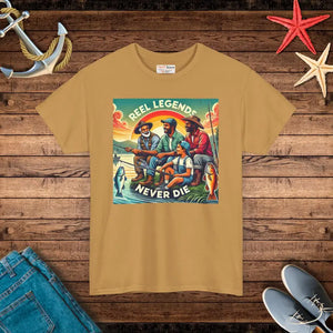 Fishing Legends Heavy Cotton Tee - Unisex Comfort - Dipaliz - T-shirts