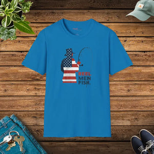 Fishing Patriots July Tee - Soft Patriotic Comfort - Dipaliz - Sapphire / s - T-shirts