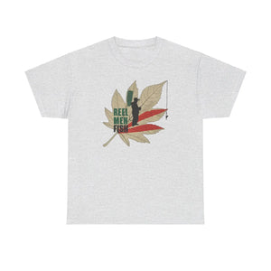 Durable Reel Men Fish Tee - Heavy Cotton Comfort - Dipaliz - T-shirts