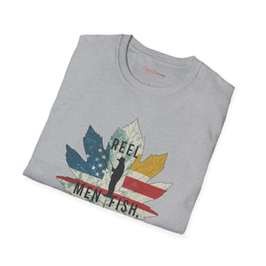 Soft Unisex Reel Men Fish T-shirt - Cotton Fishing Days - Dipaliz - T-shirts