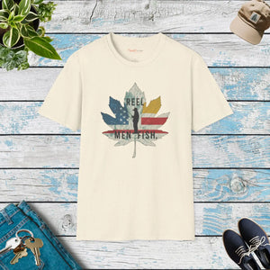 Soft Unisex Reel Men Fish T-shirt - Cotton Fishing Days - Dipaliz - T-shirts