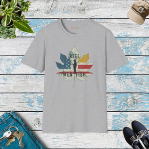 Soft Unisex Reel Men Fish T-shirt - Cotton Fishing Days - Dipaliz - T-shirts