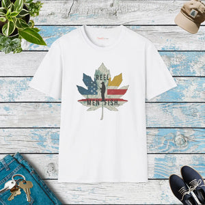 Soft Unisex Reel Men Fish T-shirt - Cotton Fishing Days - Dipaliz - T-shirts
