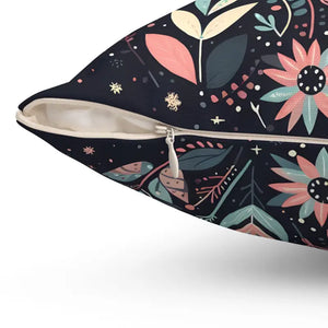 Spun Polyester Square Pillows Double-sided Print Decor - Dipaliz - Throw