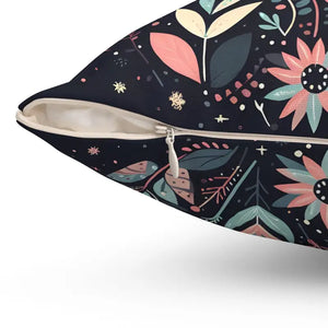 Spun Polyester Square Pillows Double-sided Print Decor - Dipaliz - Throw