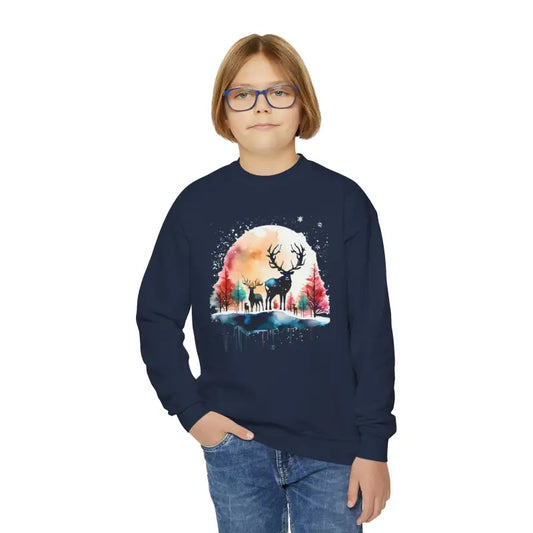 Reindeer Cheer: Cozy Rudolf Sweatshirt For The Holidays - Kids Clothes