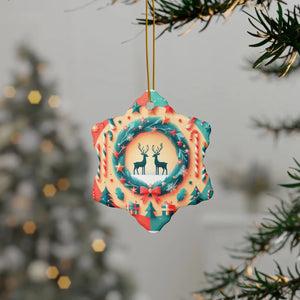 Reindeer Christmas Ornaments – Durable Ceramic - Dipaliz - Holiday