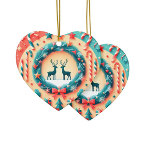 Reindeer Christmas Ornaments – Durable Ceramic - Dipaliz - Holiday