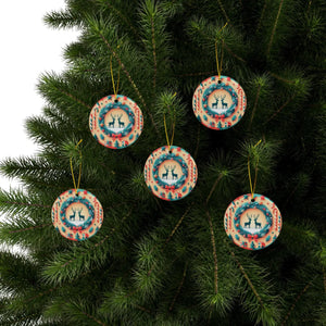 Reindeer Christmas Ornaments – Durable Ceramic - Dipaliz - Holiday