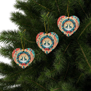 Reindeer Christmas Ornaments – Durable Ceramic - Dipaliz - Holiday