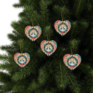 Reindeer Christmas Ornaments – Durable Ceramic - Dipaliz - Holiday