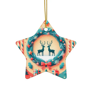 Reindeer Christmas Ornaments – Durable Ceramic - Dipaliz - Holiday