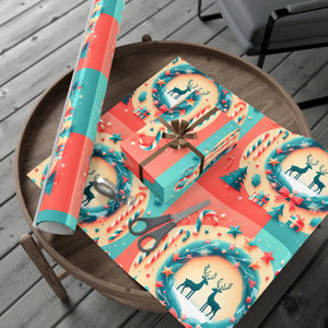 Premium Reindeer Christmas Gift Wrap - Eco Friendly - Dipaliz - Wrapping Paper
