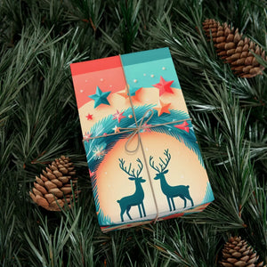 Premium Reindeer Christmas Gift Wrap - Eco Friendly - Dipaliz - Wrapping Paper