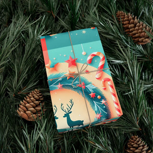 Premium Reindeer Christmas Gift Wrap - Eco Friendly - Dipaliz - Wrapping Paper