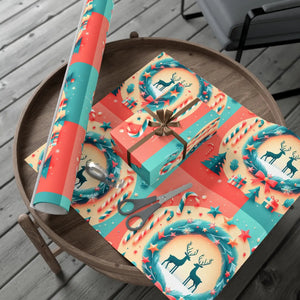Premium Reindeer Christmas Gift Wrap - Eco Friendly - Dipaliz - Wrapping Paper