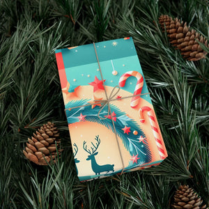Premium Reindeer Christmas Gift Wrap - Eco Friendly - Dipaliz - Wrapping Paper