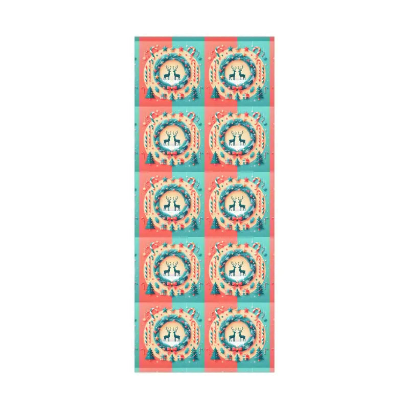 Christmas Gift Wrap - Festive Reindeer | Dipaliz - 30’’ x 72’’ / Matte - Wrapping Paper