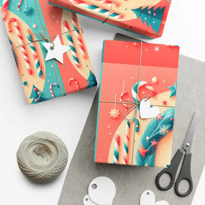 Reindeer Christmas Gift Wrap Fashion Forward Festive - Dipaliz - Wrapping Paper