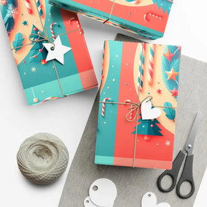 Reindeer Christmas Gift Wrap Fashion Forward Festive - Dipaliz - Wrapping Paper